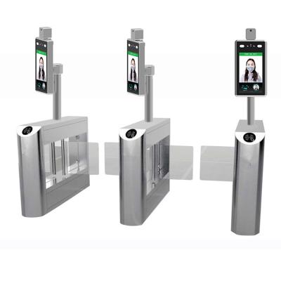 China Security Access Control Management Face Recognition Turnstile RFID Reader Swing Barrier Gate Face Recognition Access Control for sale