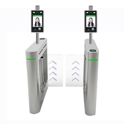 China Security Access Control Management SUS304 1.5mm Thickness Swing Gate Turnstile High Speed Swing Barrier Face Recognition Automatic Turnstile Swing Barrier for sale