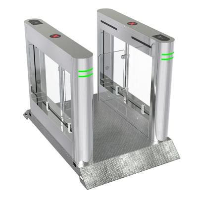 China Security Access Control Management 304 SUS Stainless Hotel Station Exhibition compact turnstile swing type turnstile gate luxury swing turnstile for sale