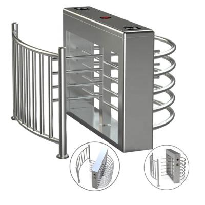 China Security Access Control Management Half Waist Turnstile Shenzhen Access Control System Half Full Height Turnstile With Button Switch for sale