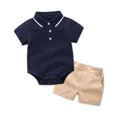 China Optional Boys Summer Two Color Casual Exams Praise Polo Shirt Short Sleeve Suit for sale