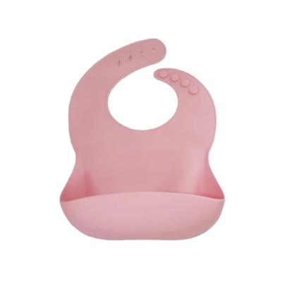 China BPA Free Well Wrapped Easy Clean Infant Feeding Tableware Silicone Bibs Eco Friendly Simple Baby Bibs for sale