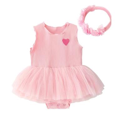 China Princess Gauze Skirt Tutu Girls Sleeveless Baby Dresses New Hot Selling Fashion Cotton Children's Dresses for sale