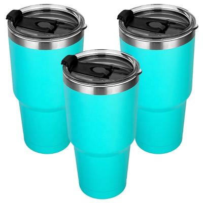 China Sustainable USA Warehouse Hot Sale Coffee Mug 30oz Powder Coated Stainless Steel Vacuum Insulated Tumbler Cups Travel Sports Water Thermos for sale