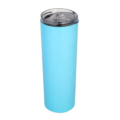 China Sustainable 20oz Coffee Insulated Stainless Steel Lean Tumbler Travel Coffee Mug Slim Vacuum Insulated Thermos Water Cup Bottles Flask for sale