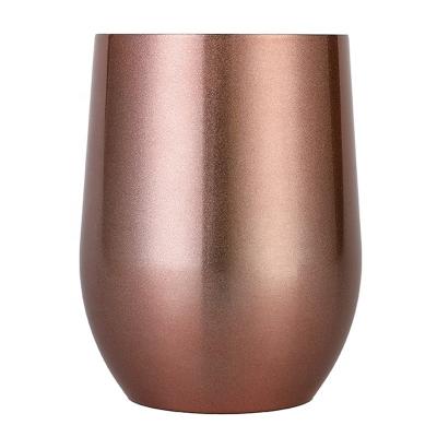 China Viable Wholesale Travel Coffee Water Mug 12oz Double Walls Insulated Tumbler Stainless Steel Wine Cups Bulk BSCI Audit Supplier for sale