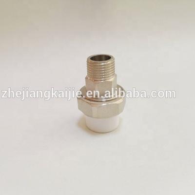 China High Quality Brass Drinking Water PPR Pipe Fittings Male Thread Adapter Union In Zhejiang for sale