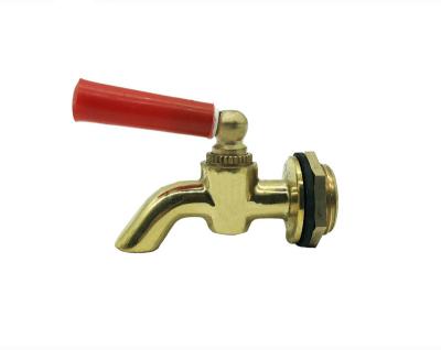 China General High Quality Insulated Brass Barrel Faucet Red Water Faucet Bibcock Bibcock Faucet for sale