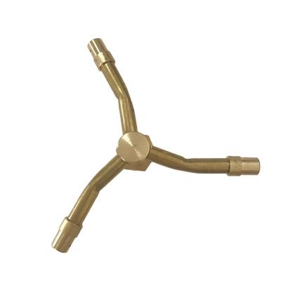 China Gardens Brass 3-Arm Rotary Irrigation Sprinkler for sale