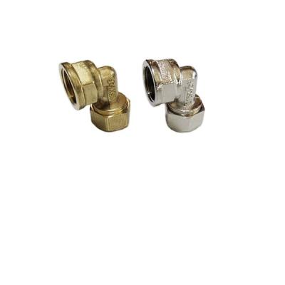 China Joining Lines PEX-AL-PEX Pipe Quick Connect Brass Compression Fitting Female Elbow Fitting for sale