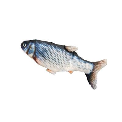 China Cute Fun Pet Toys For Cat Catnip Fish Toy For Cat Player Fish Toy Realistic Simulation Stuffed Doll Electric Collapsing Fishes for sale