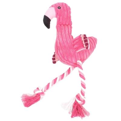 China 2021 Hot Cute Fast Shipping Stuffed Plush Toy Flamingo Chew Balls Squeaky Toys for sale