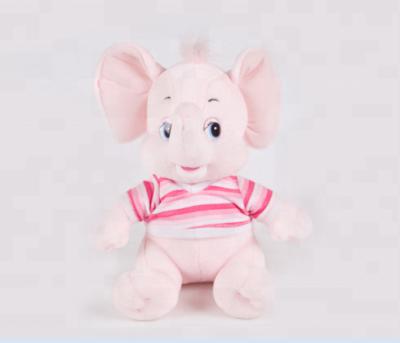 China Stuffed& Lovely Plush Toy Stuffed Plush Pink Girl Sexy Elephants With T-shirt Toys for sale