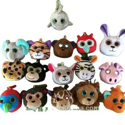 China Plush Animal Plush Key Chains With Big Glitter Eyes for sale