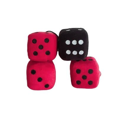 China Colorful Plush Stuffed Plush Dice Game Toy for sale