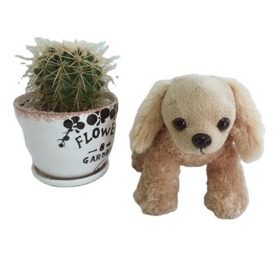 China Mini Plush stuffed sitting dog with long ears for sale