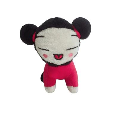 China stuffed & Red Mini Plush Toy Plush Sound Doll With Smile for sale