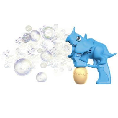 China Hot Selling Dinosaur Electric Bubble Gun Play Games With Light And Music Kids Summer Outdoor Bubble GUN Toys For Children for sale