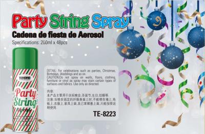 China 200 ml de spray de cuerda tonta para la fiesta, spray de espuma para el árbol de Navidad. en venta