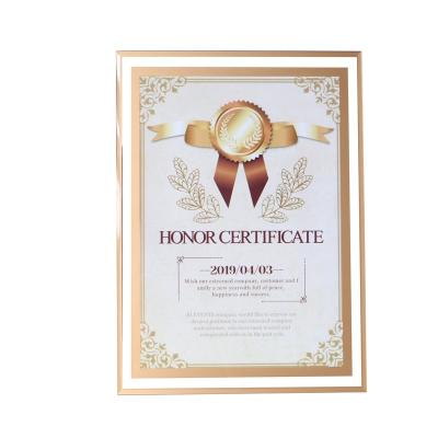 China Crystal Certificate Glass Photo Frame Photo Frame Crystal Glass for sale