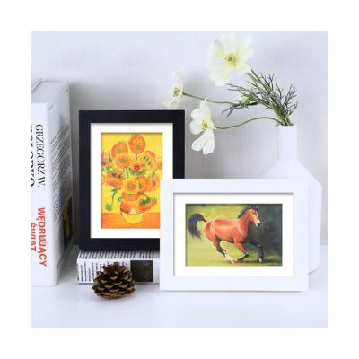 China Photo Frame Solid Wood Wood Effect Simple Solid Wood Digital Photo Frame for sale