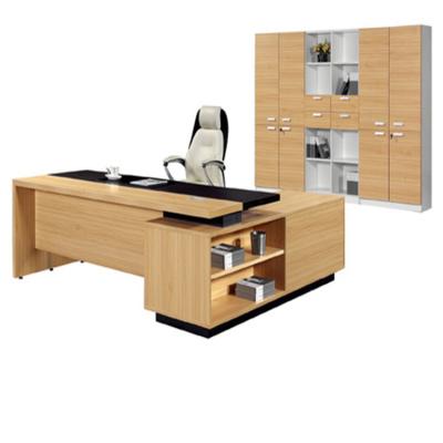 China 86 Inch Oak Home Office Furniture Convertible Metal Iron Wood Computer Table Desk for sale