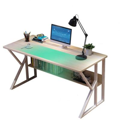 China Modern Convertible Mahogany Home Office Metal Iron Metal Wooden Leg Writing Computer Laptop Desk Table for sale