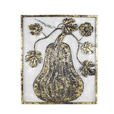 China 43*37cm Iron Metal Wire Gourd Wall Hanging Art For Home Office Wall Decoration for sale