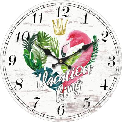 China Antique simple creative home decoration style European style 3D wall clock for sale