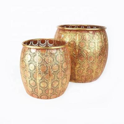 China Custom Decorative Large Metal Modern Garden Flower Plant Pot for sale