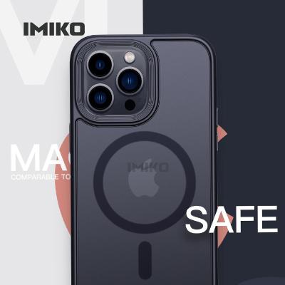 China New Magsafing New IMIKO Shockproof Magnetic Cover Shockproof Frosted Case for apple iphone 12 13 14 pro max magsafes for sale