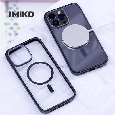 China IMIKO Shockproof Shockproof Wireless Charging Case Magnetic Blush For Apple iphone 13 Max Pro 14 Case With Magnet for sale