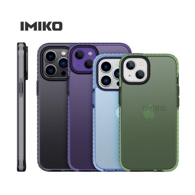 China IMKIO Shockproof New Arrivals Transparent Color Case For iphone 14 Pro Max Series Band Case for sale