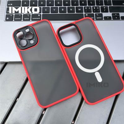 China Hot Selling Shockproof Matte Glossy Matte Shockproof Armor Amazon Matte Case Cover For iphone 12 pro Magsafe 13 14 max case for sale