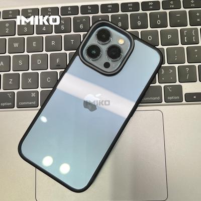 China IMIKO Shockproof Luxury Clear Plastic Hybrid Shockproof Case Cover For iphone13 14 pro case max for sale