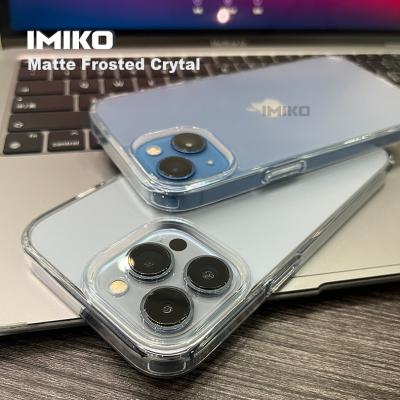 China IMIKO Tempered Glass Shockproof Translucent Phone Case For iphone X/xs/xs pro max max frosted 12 13 14 case for sale