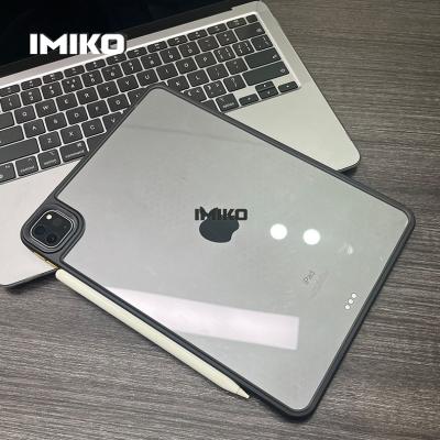 China Luxury and Business Size Quality Transparent Magnetic Tablet TPU PC Back Case for iPad mini 6 air pro 11 pro 12.9 for sale