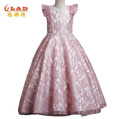 China 2022 Anti-wrinkle Manufacturer Designs Fashion Lace Dress manufacturer children girl princess for sale