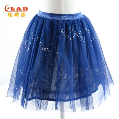 China Breathable Customize Color Daily Casual Wear Summer Wear Girls Tutu Skirt Tulle Elastic Waistband Shinny Skirt for sale