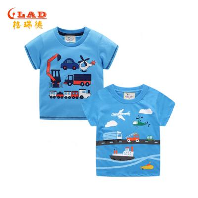 China China anti-pilling tees Digital printing vehicle graphic t-shirts wholesale toddler tees for boys for sale