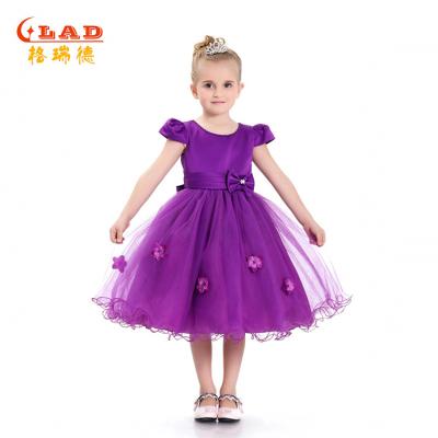 China Girls European Children's Anti-wrinkle Style Costume Teenage Prom Designs Girl Wedding Dress for sale