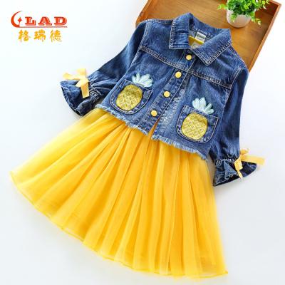 China Anti-wrinkle sleeves long princes Dress Kids Autumn 2021 children clothes dress for child 12 year old for sale