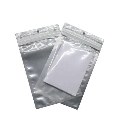 China Custom Logo Plastic Packaging Three Side Moisture Proof Biodegradable Sealed Zipper Bags for sale