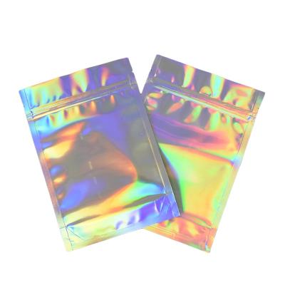 China Custom Hologram Moisture Proof Custom Hologram Food Eco-Friendly Zip Lock Mylar Plastic Bag for sale