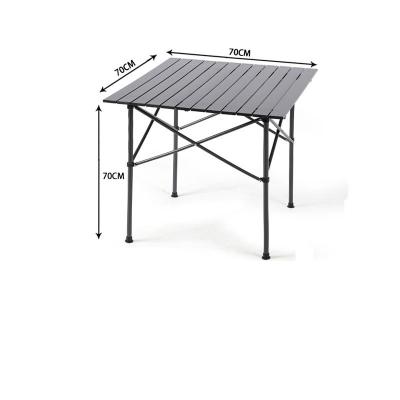 China Durable Portable Aluminum Plegable Foldable Picnic Outdoor Folding Table Metal MESA Space Saving Tables Camping Furniture for sale