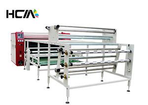 China Scarf 1.7m Width Rotary Heat Transfer Machine Fast Speed With 800mm Drum for sale