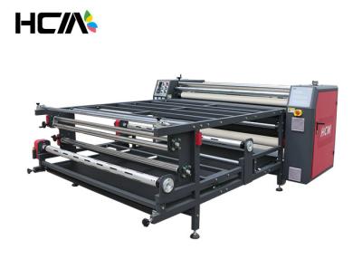 China Carbon brush conductive Roll To Roll Heat Press Machine With speed adjustment for sale