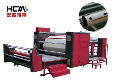 China Semi Automatic Rotary Heat Press Machine For Roller Fabric 220V / 380V for sale