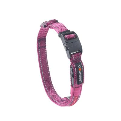 China Dogness USB Rechargeable Strap 8 Color Efficiency LED Reflective Nylon Dog Collar for sale