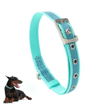 China Dogness Innovative Waterproof Padded Dog Collar Heavy Duty Fashion Coated Webbing Rain Resistant Easy To Clean OEM Pet Collar for sale